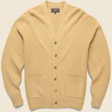 Elbow Patch Cardigan - Beige - BEAMS+ - STAG Provisions - Tops - Sweater