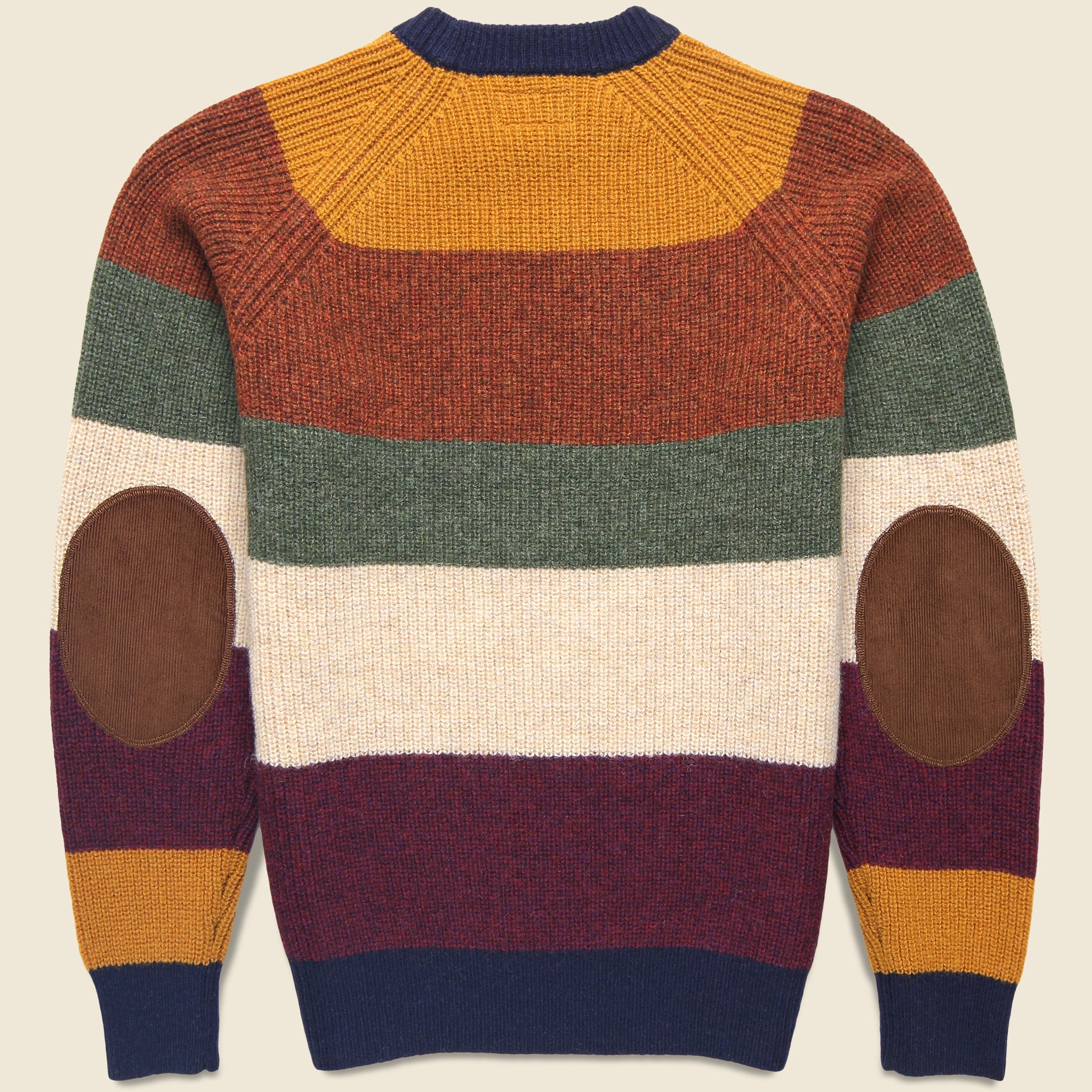
                          Multi Stripe 5G Crewneck Sweater - Navy
                        