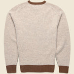 Intarsia Cowboy Crewneck Sweater - Beige - BEAMS+ - STAG Provisions - Tops - Sweater