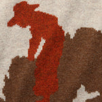 Intarsia Cowboy Crewneck Sweater - Beige - BEAMS+ - STAG Provisions - Tops - Sweater