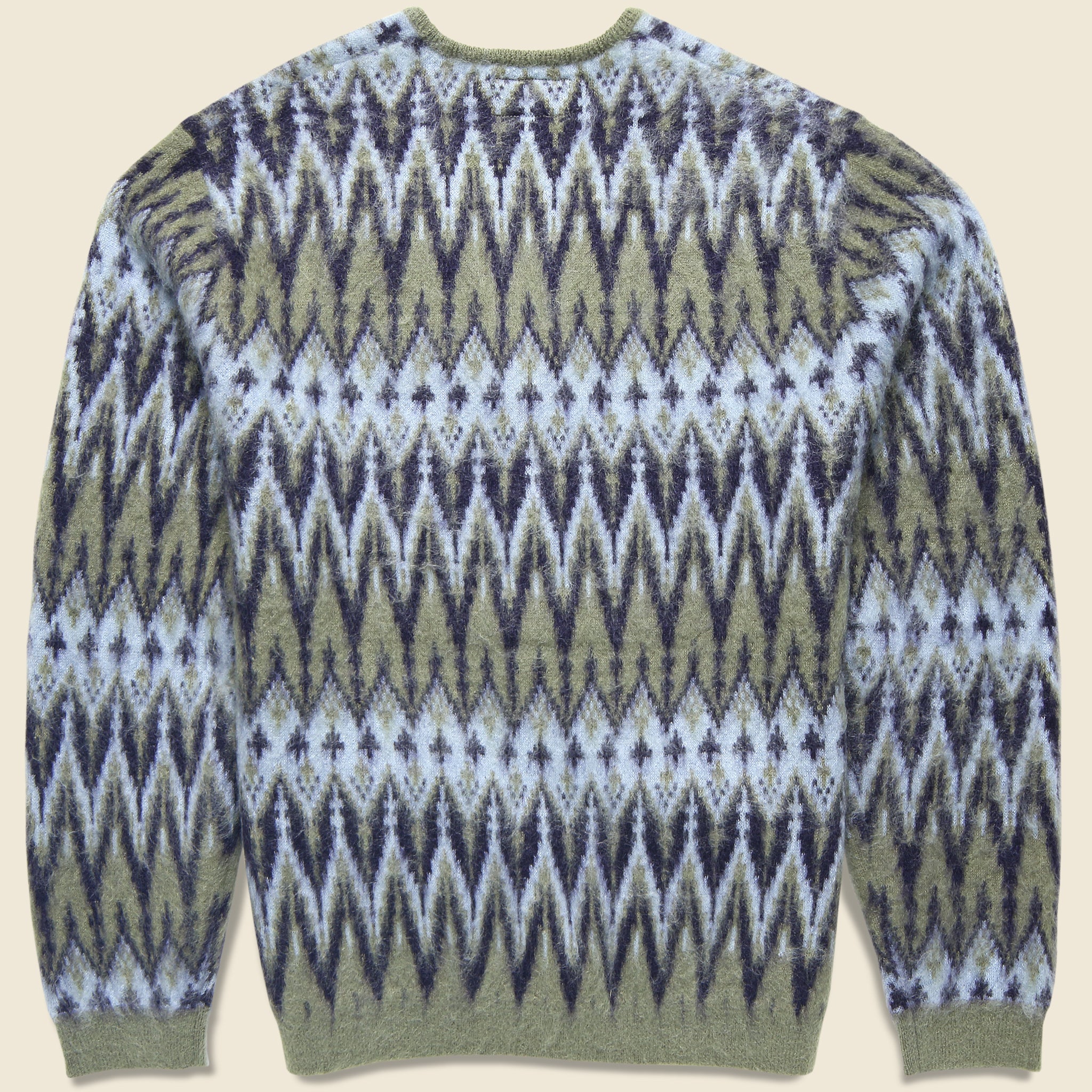 
                          Jacquard Chevron Cardigan - Green
                        