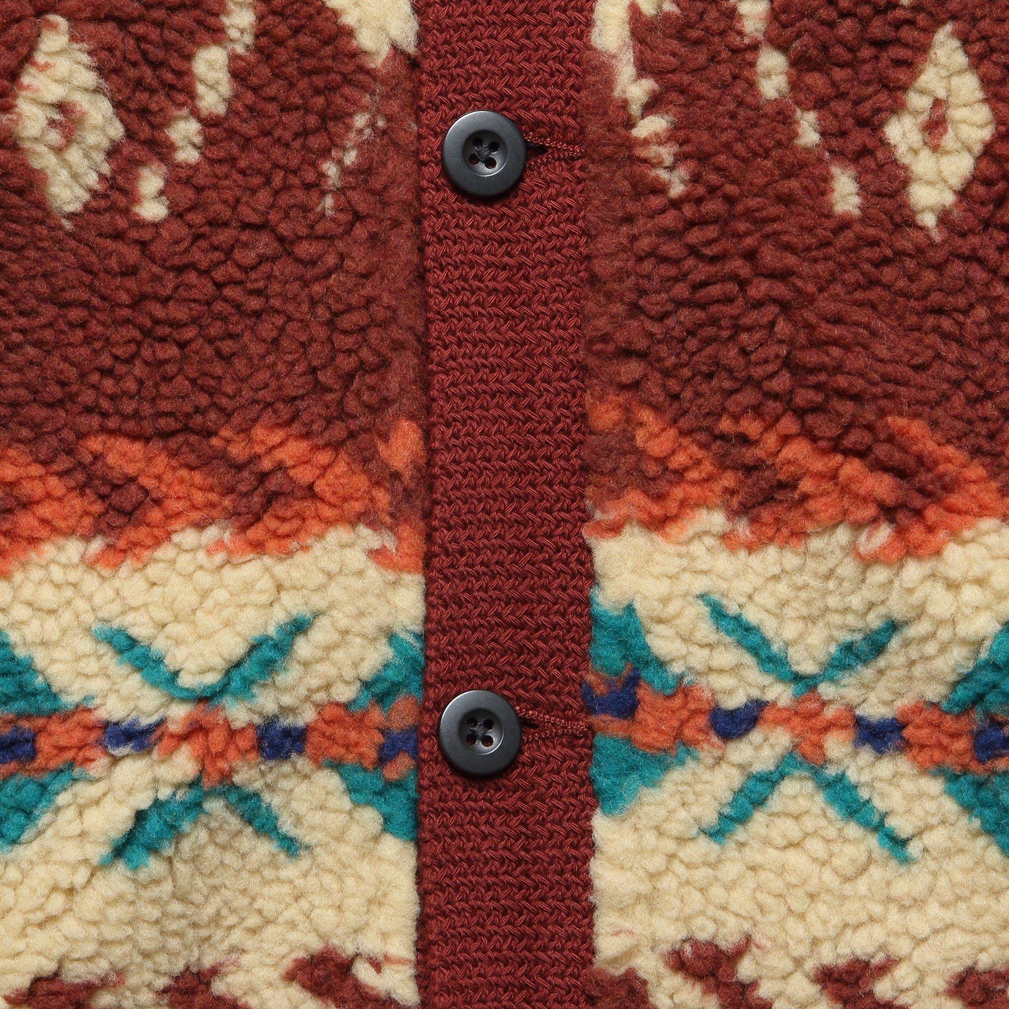 
                          Boa Jacquard Cardigan - Brown
                        