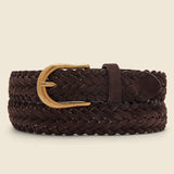 Suede Mesh Belt - Dark Brown - BEAMS+ - STAG Provisions - Accessories - Belts