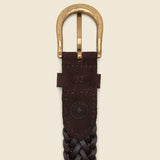 Suede Mesh Belt - Dark Brown - BEAMS+ - STAG Provisions - Accessories - Belts