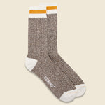 Two Pack Rag Socks - Khaki/Yellow - BEAMS+ - STAG Provisions - Accessories - Socks