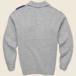 Shaggy Knit Sweater Polo - Grey - BEAMS+ - STAG Provisions - Tops - Sweater