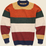 Multi Stripe 5G Crewneck Sweater - Multi-23F - BEAMS+ - STAG Provisions - Tops - Sweater