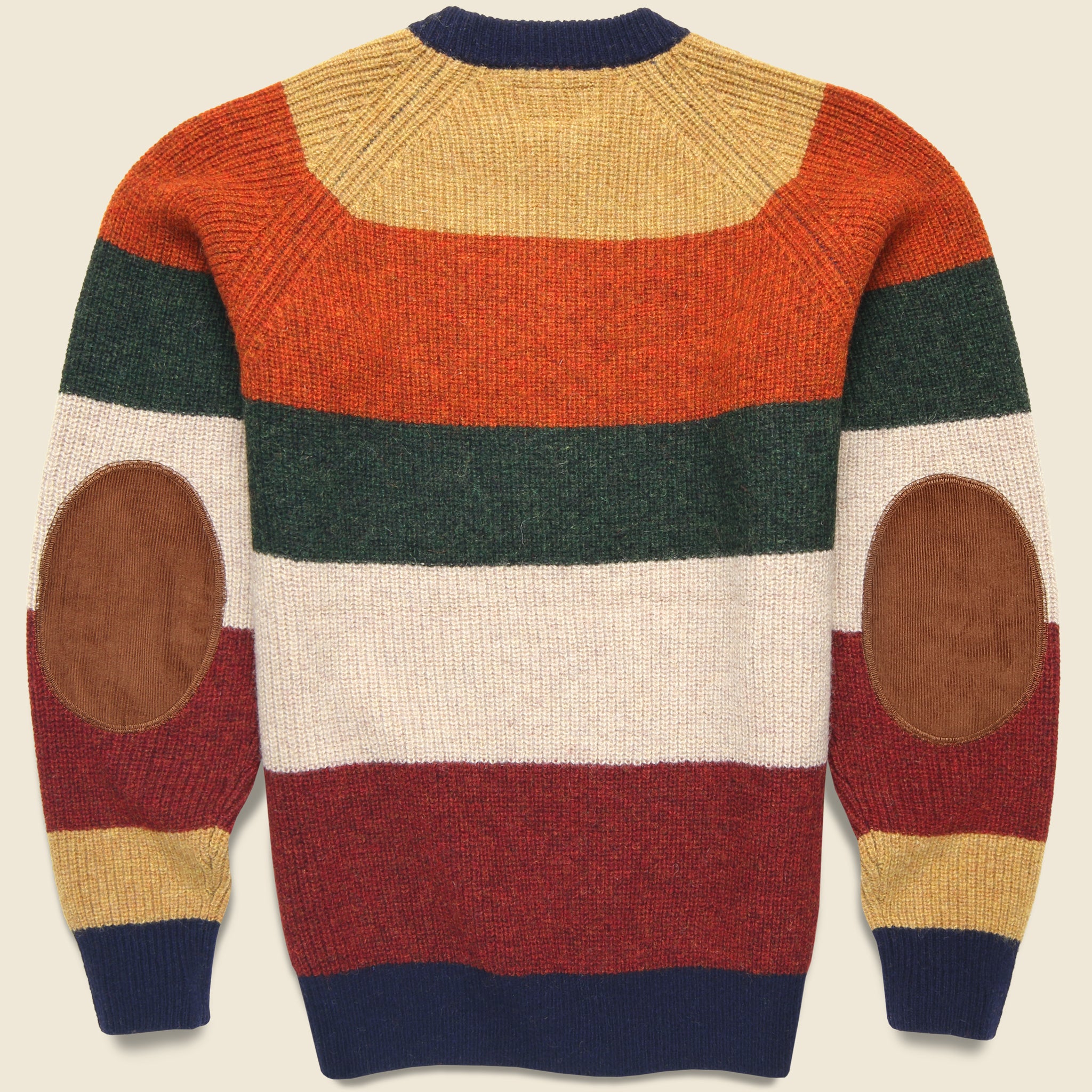 
                          Multi Stripe 5G Crewneck Sweater - Multi-23F - BEAMS+ - STAG Provisions - Tops - Sweater
                        