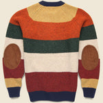 Multi Stripe 5G Crewneck Sweater - Multi-23F - BEAMS+ - STAG Provisions - Tops - Sweater