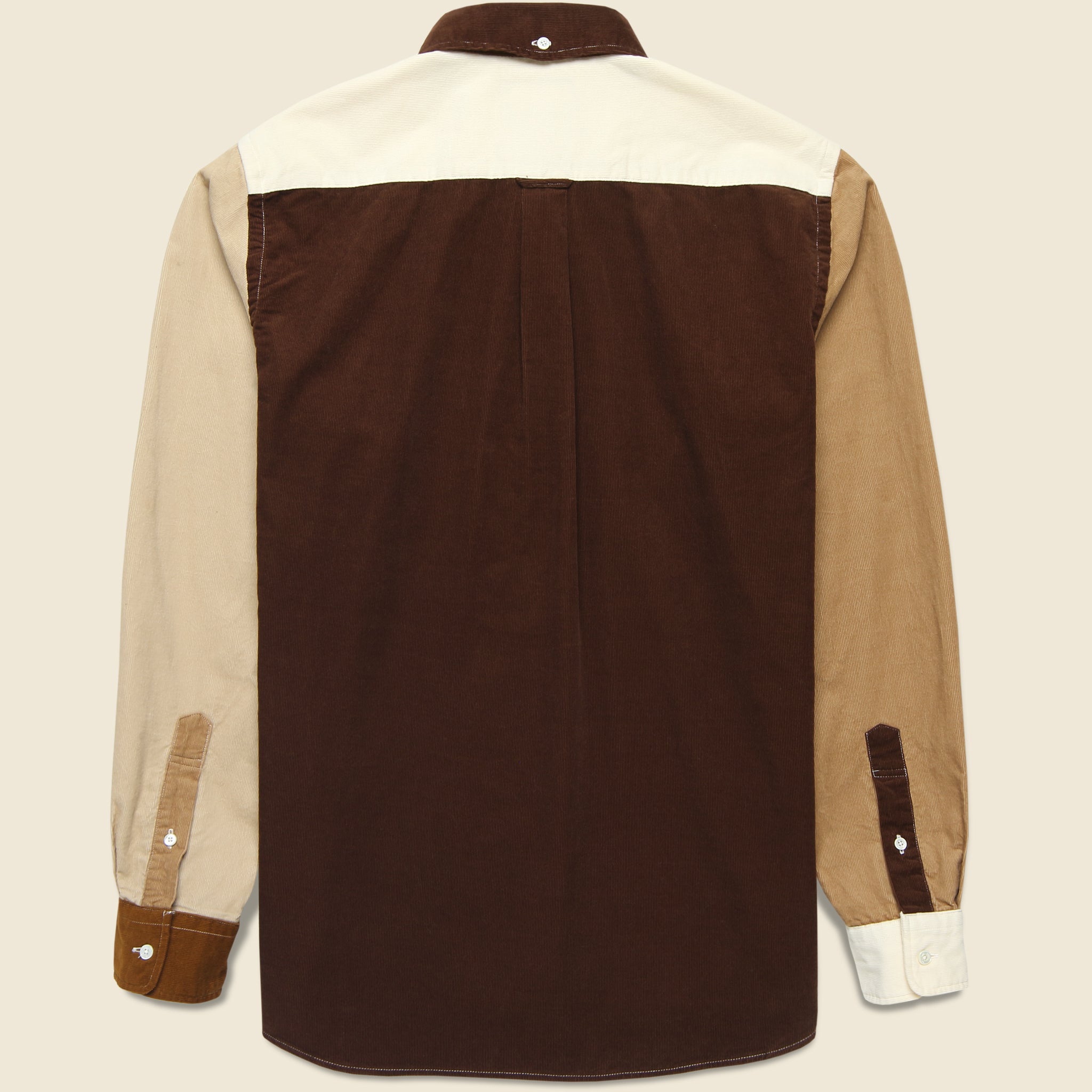 
                          Corduroy Panel Shirt - Brown - BEAMS+ - STAG Provisions - Tops - L/S Woven - Corduroy
                        