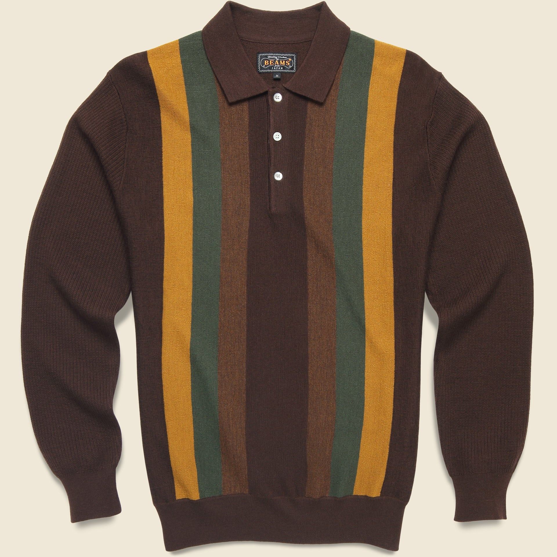Premium Green Striped Polo Tees main image 1