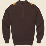 Knit Stripe Polo - Brown - BEAMS+ - STAG Provisions - Tops - Sweater