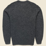 Crew Intarsia Wolves Sweater - Charcoal - BEAMS+ - STAG Provisions - Tops - Sweater