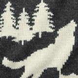 Crew Intarsia Wolves Sweater - Charcoal - BEAMS+ - STAG Provisions - Tops - Sweater