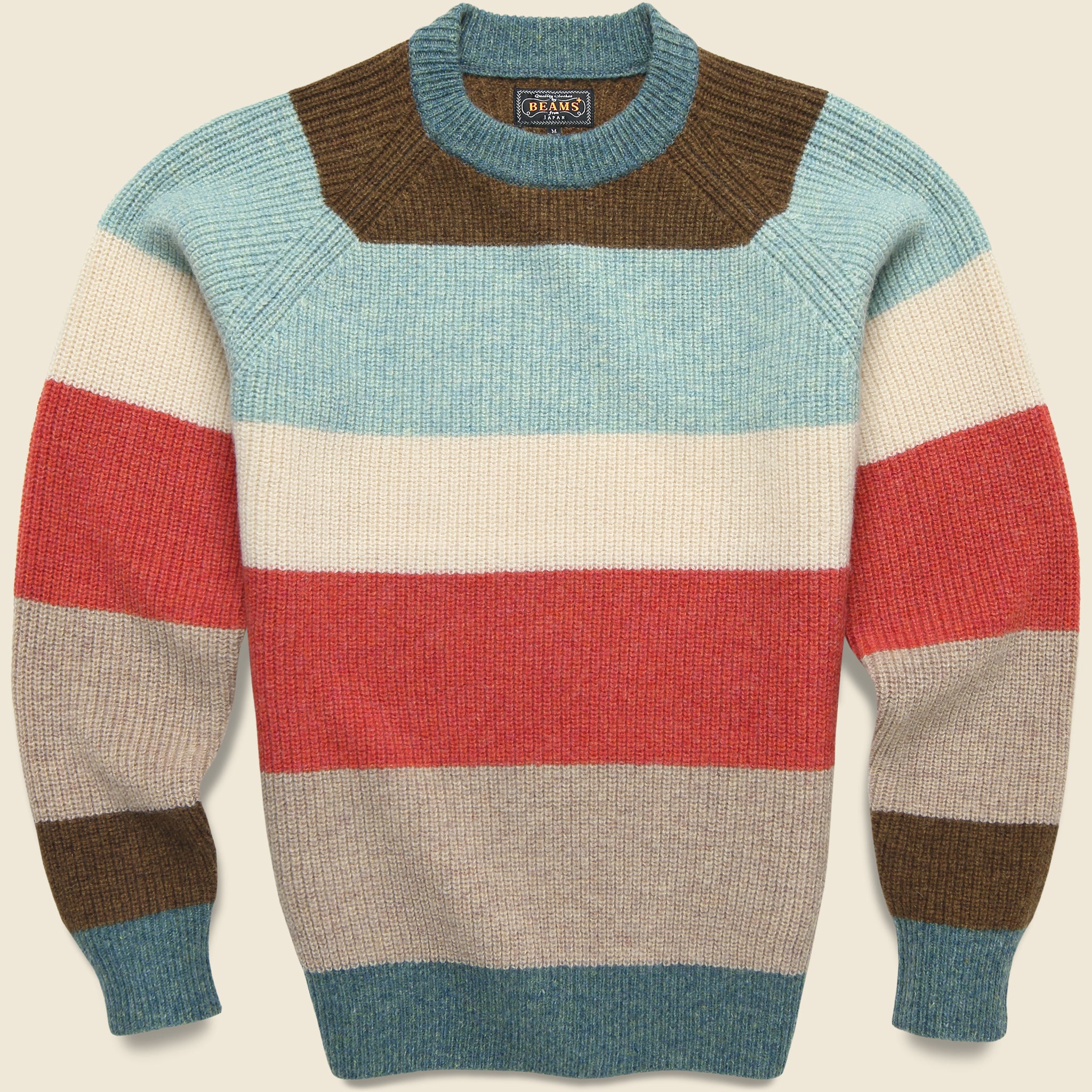 Multi Stripe Sweater - Multi - BEAMS+ - STAG Provisions - Tops - Sweater