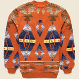 Boa Jacquard Cardigan - Orange - BEAMS+ - STAG Provisions - Tops - Sweater