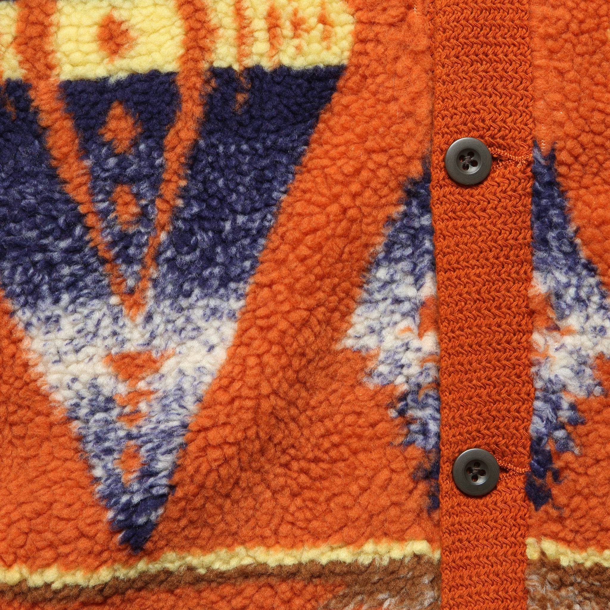 
                          Boa Jacquard Cardigan - Orange - BEAMS+ - STAG Provisions - Tops - Sweater
                        