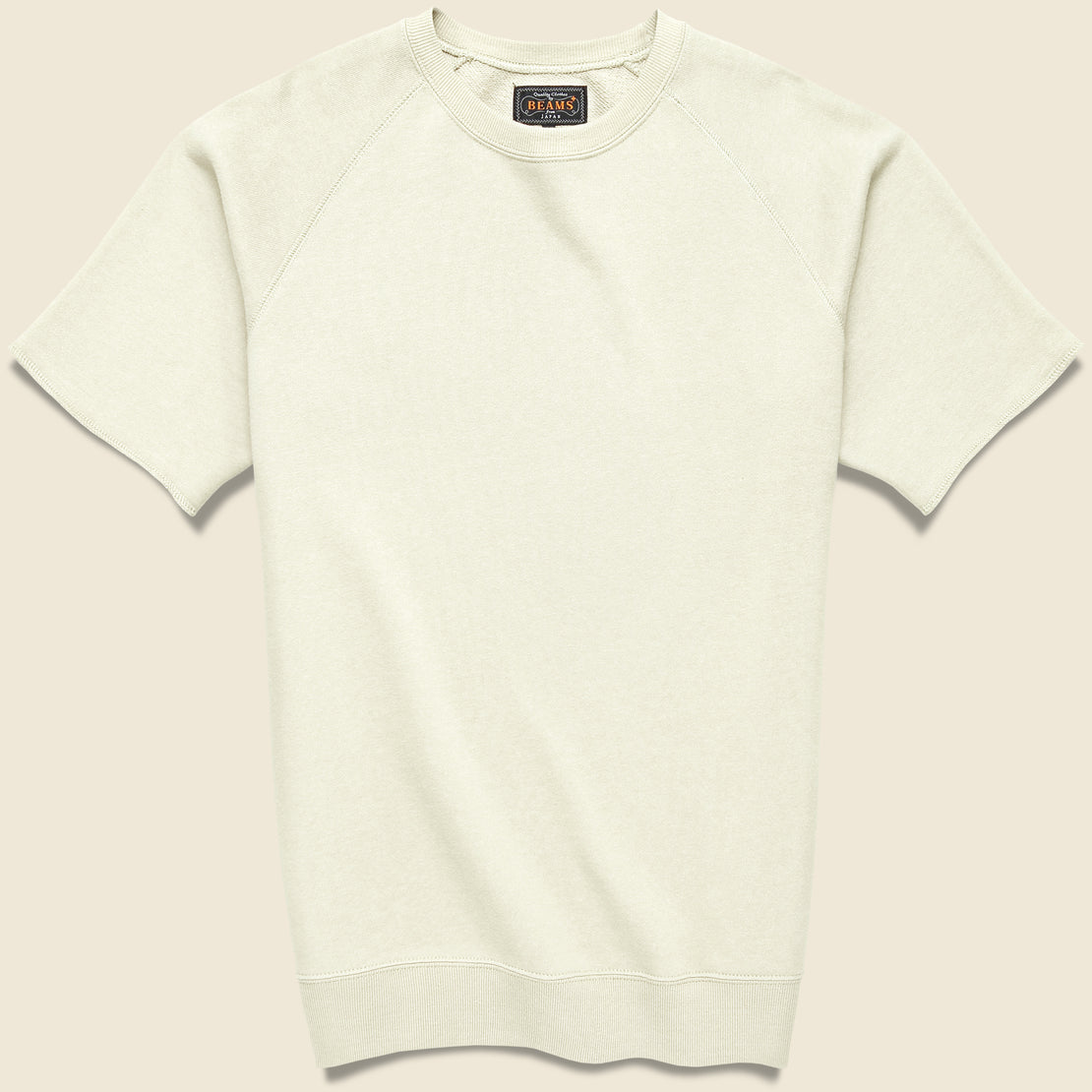 BEAMS+ Cut-Off Sweatshirt - Off White
