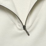 Half-Zip Sweatshirt - White - BEAMS+ - STAG Provisions - Tops - Fleece / Sweatshirt