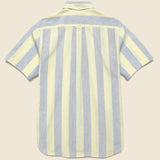 Short Sleeve Shadow Stripe - Light Blue/Yellow - BEAMS+ - STAG Provisions - Tops - S/S Woven - Stripe