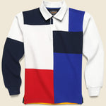 Color Block Rugby Polo - Multi - BEAMS+ - STAG Provisions - Tops - L/S Knit