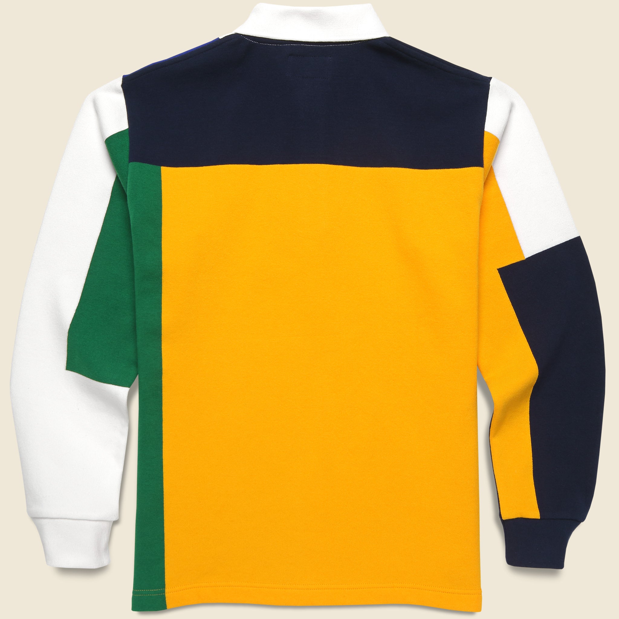 
                          Color Block Rugby Polo - Multi - BEAMS+ - STAG Provisions - Tops - L/S Knit
                        