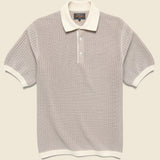 Washi Knit Polo - Off White - BEAMS+ - STAG Provisions - Tops - S/S Knit