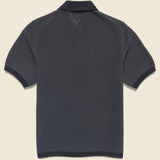 Washi Knit Polo - Black - BEAMS+ - STAG Provisions - Tops - S/S Knit