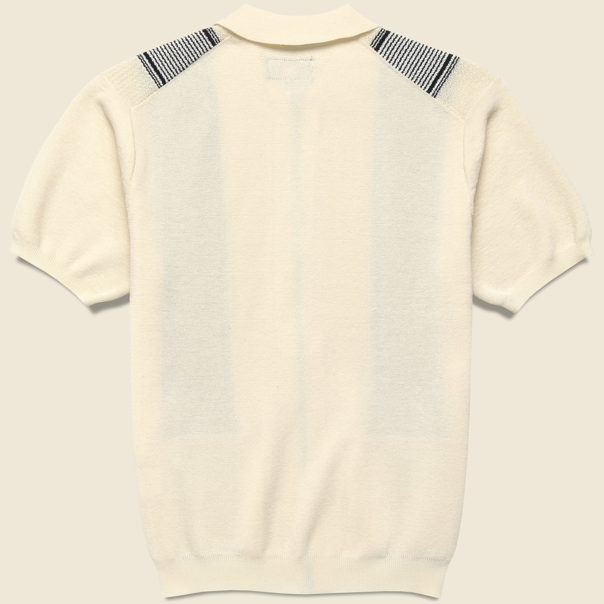 
                          Zip Knit Polo - Off White
                        