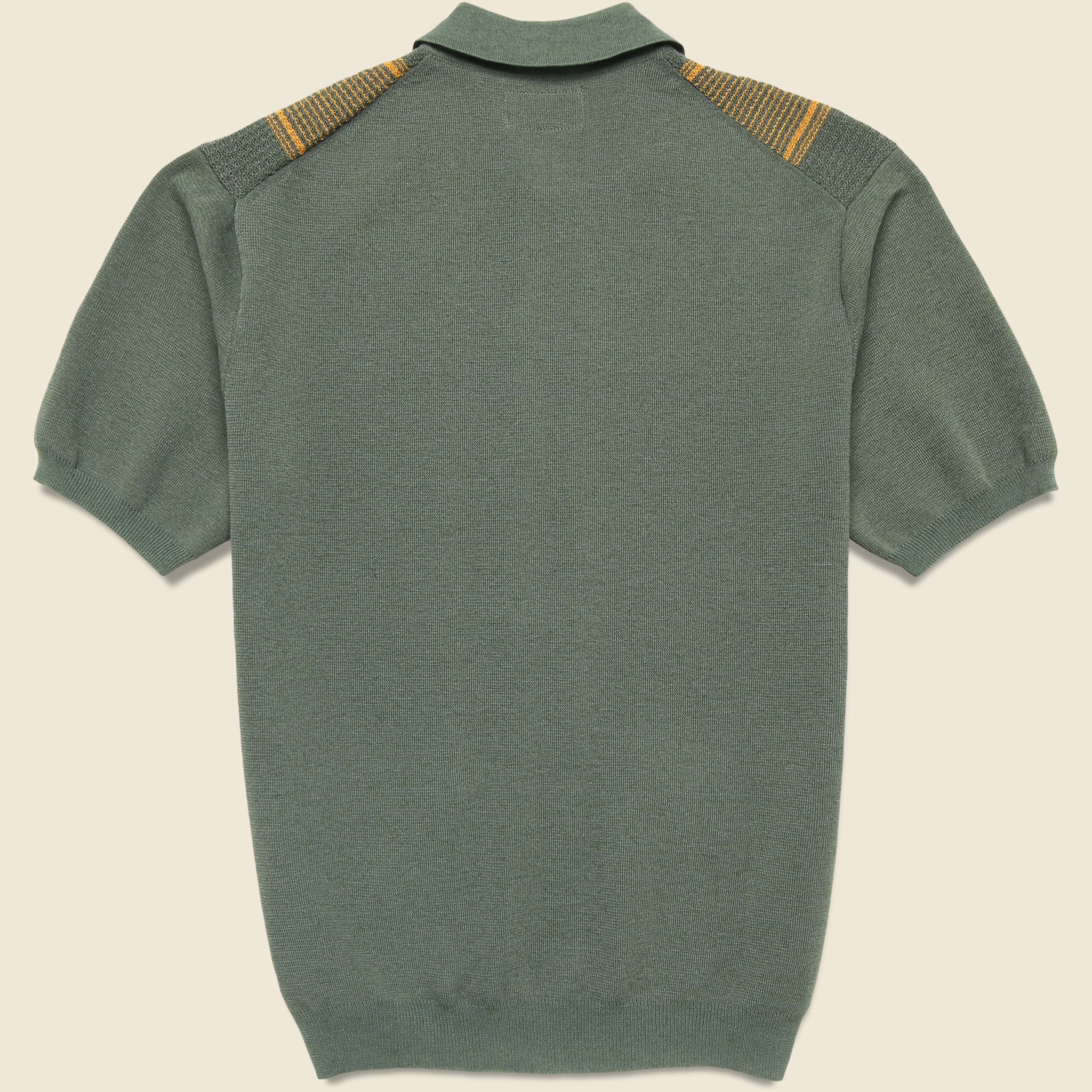 
                          Zip Knit Polo - Olive
                        