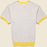 Knit Jacquard Bird Tee - Yellow - BEAMS+ - STAG Provisions - Tops - S/S Knit