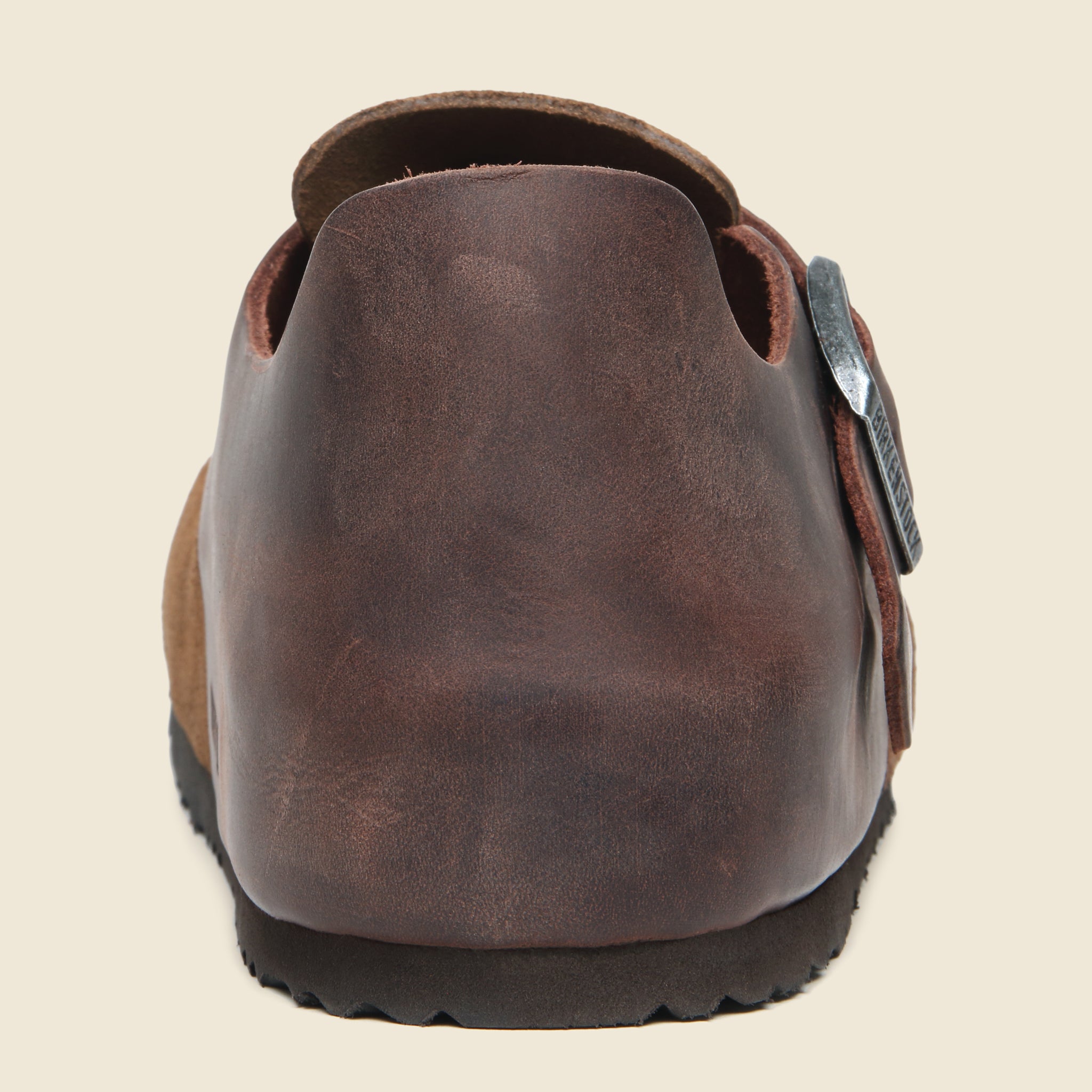 London Clog - Dark Tea Suede/Habana Leather - Birkenstock - STAG Provisions - Shoes - Sandals / Flops