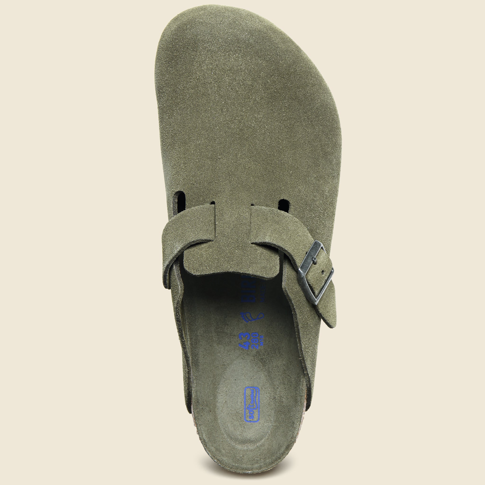 
                          Boston Soft Footbed Clog - Tonal Thyme Suede
                        