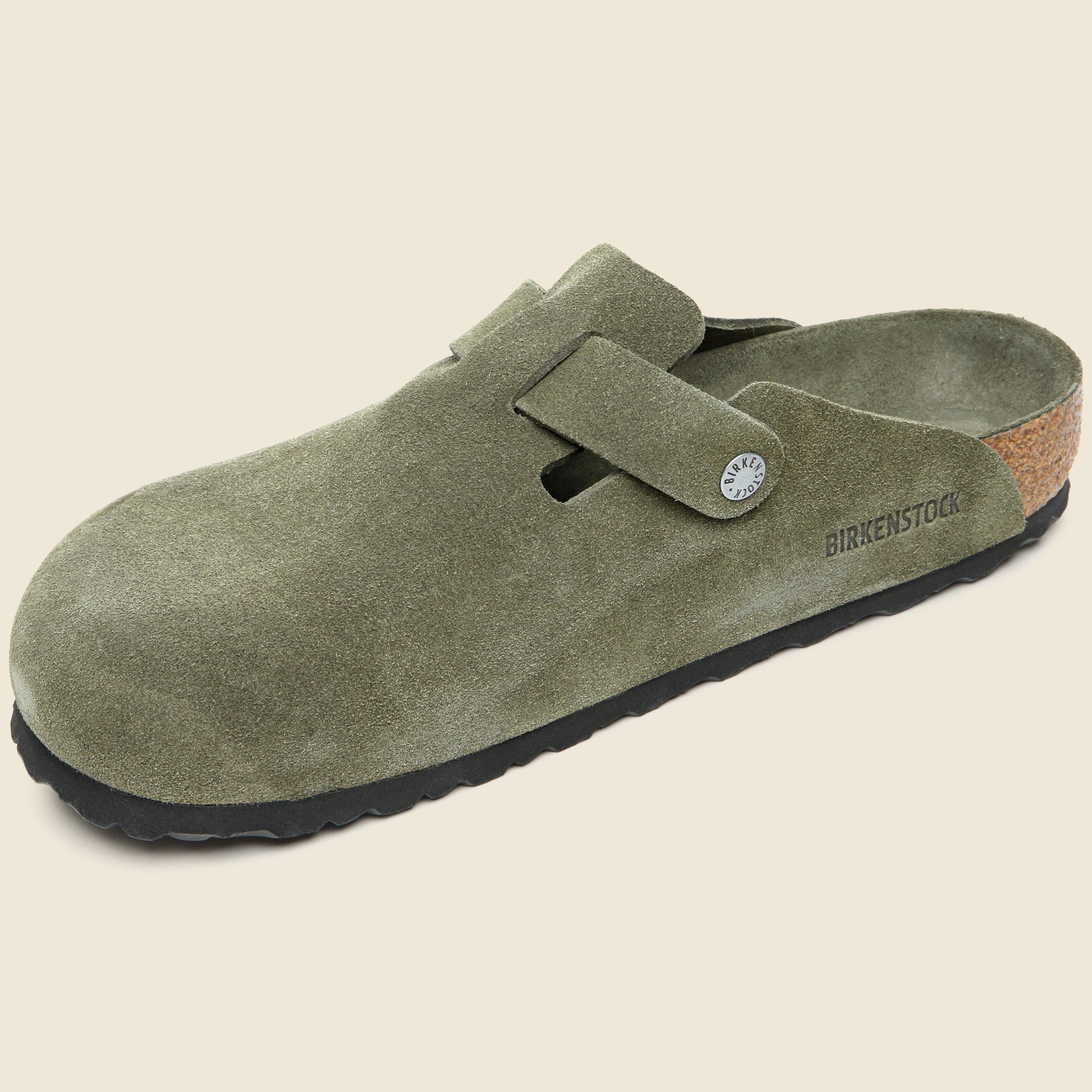 
                          Boston Soft Footbed Clog - Tonal Thyme Suede
                        