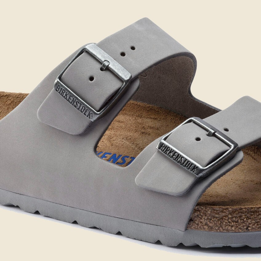 Arizona Soft Footbed - Dove Gray Nubuck - Birkenstock - STAG Provisions - W - Shoes - Sandals
