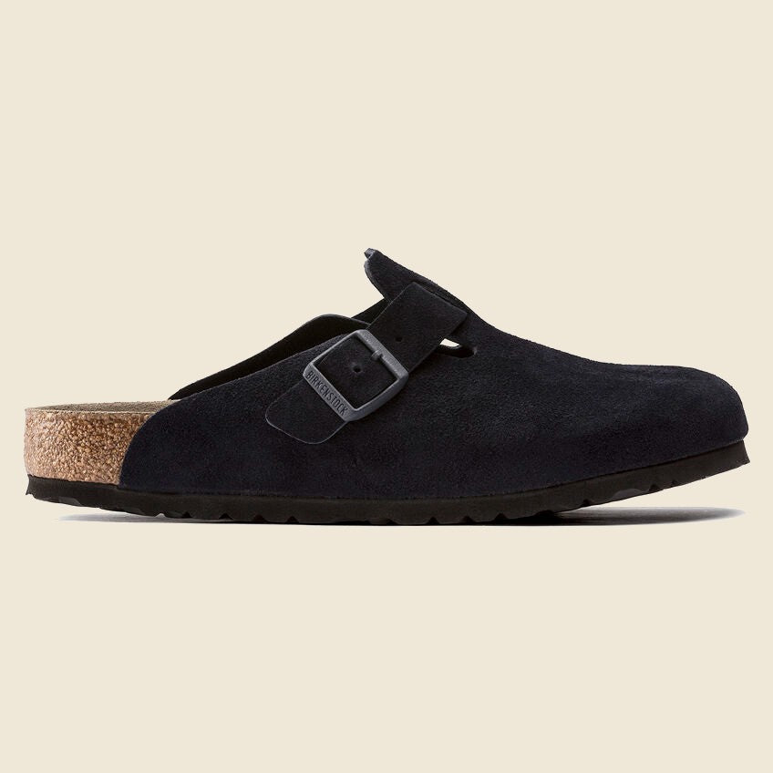 Boston Suede Clog - Midnight - Birkenstock - STAG Provisions - W - Shoes - Sandals