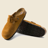 Boston Suede Clog - Mink - Birkenstock - STAG Provisions - W - Shoes - Sandals