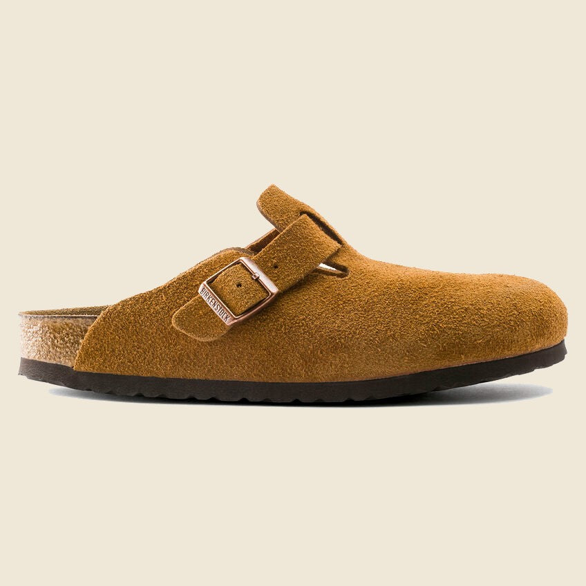 Boston Suede Clog - Mink - Birkenstock - STAG Provisions - W - Shoes - Sandals