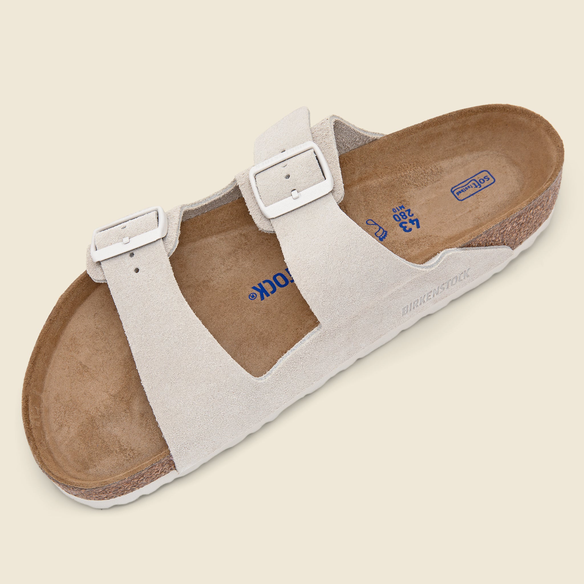 
                          Arizona Suede Sandal - Antique White/Suede - Birkenstock - STAG Provisions - Shoes - Sandals / Flops
                        