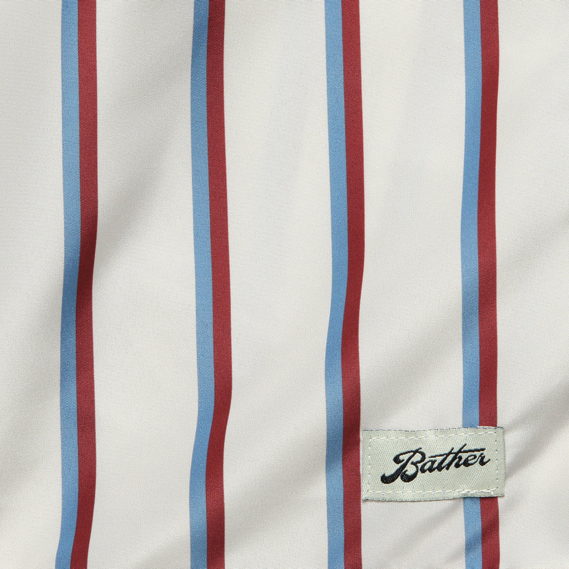 Fine Stripe Swim Trunk - White/Red/Blue - Bather - STAG Provisions - Shorts - Swim