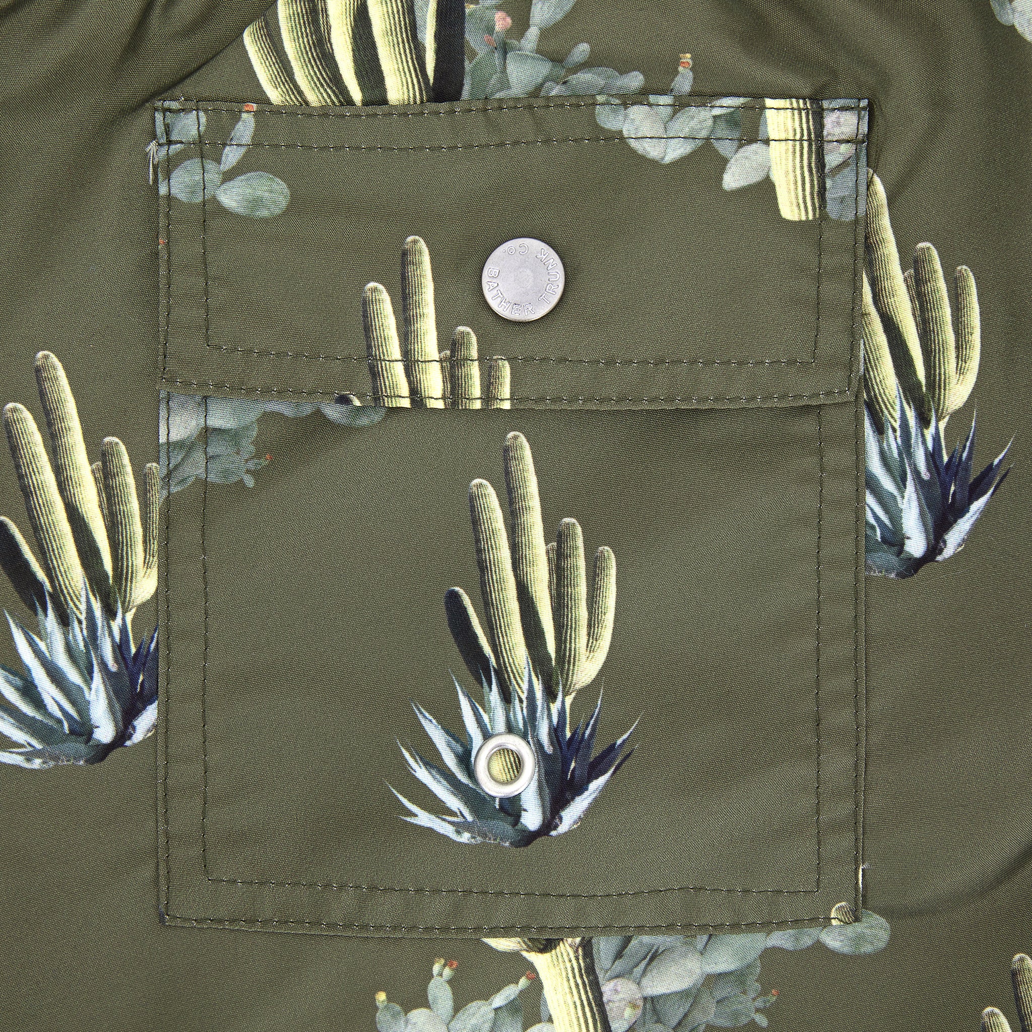 
                          5.5&quot; Cactus Print Swim Trunks - Dark Green - Bather - STAG Provisions - Shorts - Swim
                        