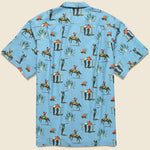 Cowboy Print Camp Shirt - Light Blue - Bather - STAG Provisions - Tops - S/S Woven - Other Pattern