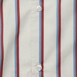 Fine Stripe Camp Shirt - White/Red/Blue - Bather - STAG Provisions - Tops - S/S Woven - Stripe