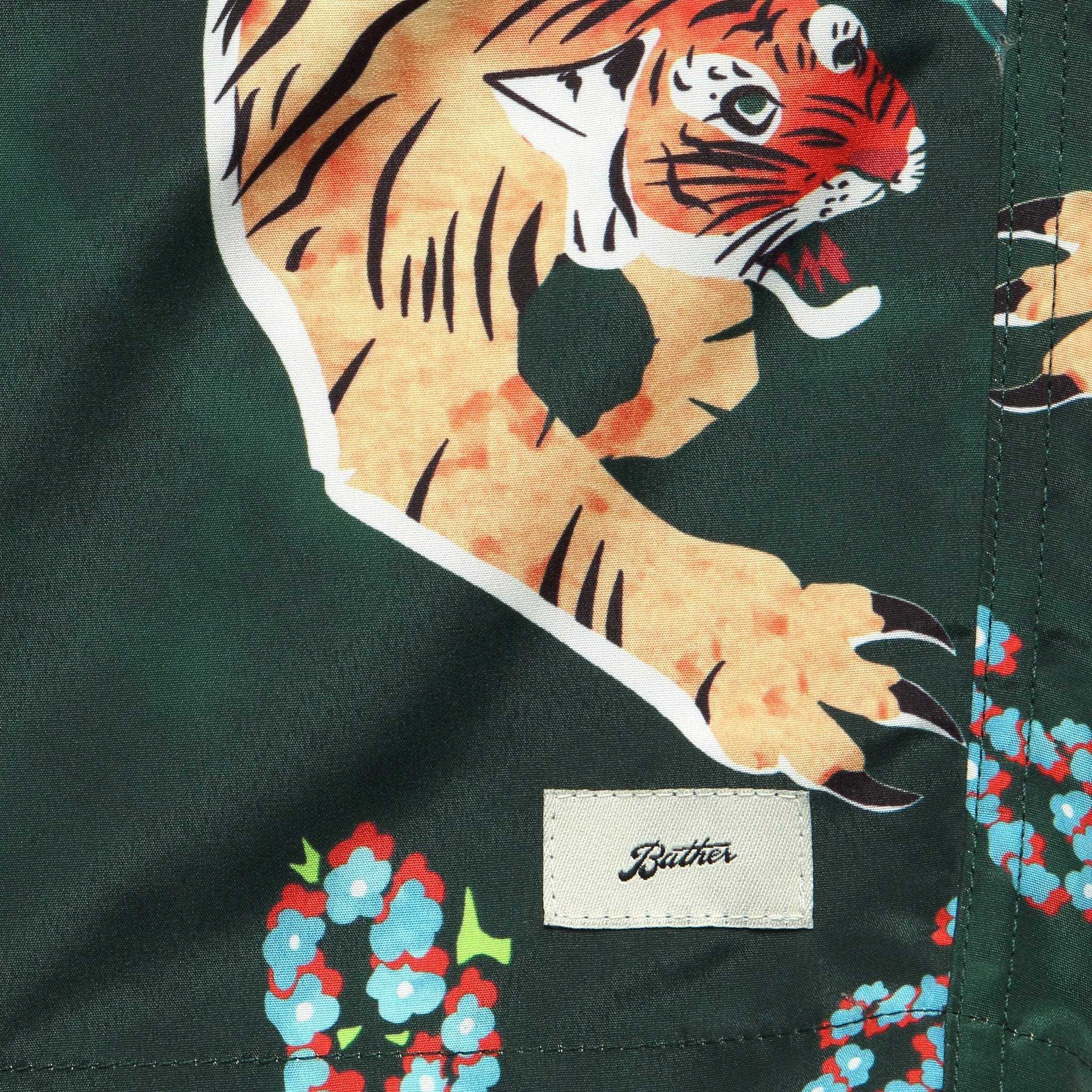 
                          Tiger Swim Trunk - Green - Bather - STAG Provisions - Shorts - Swim
                        