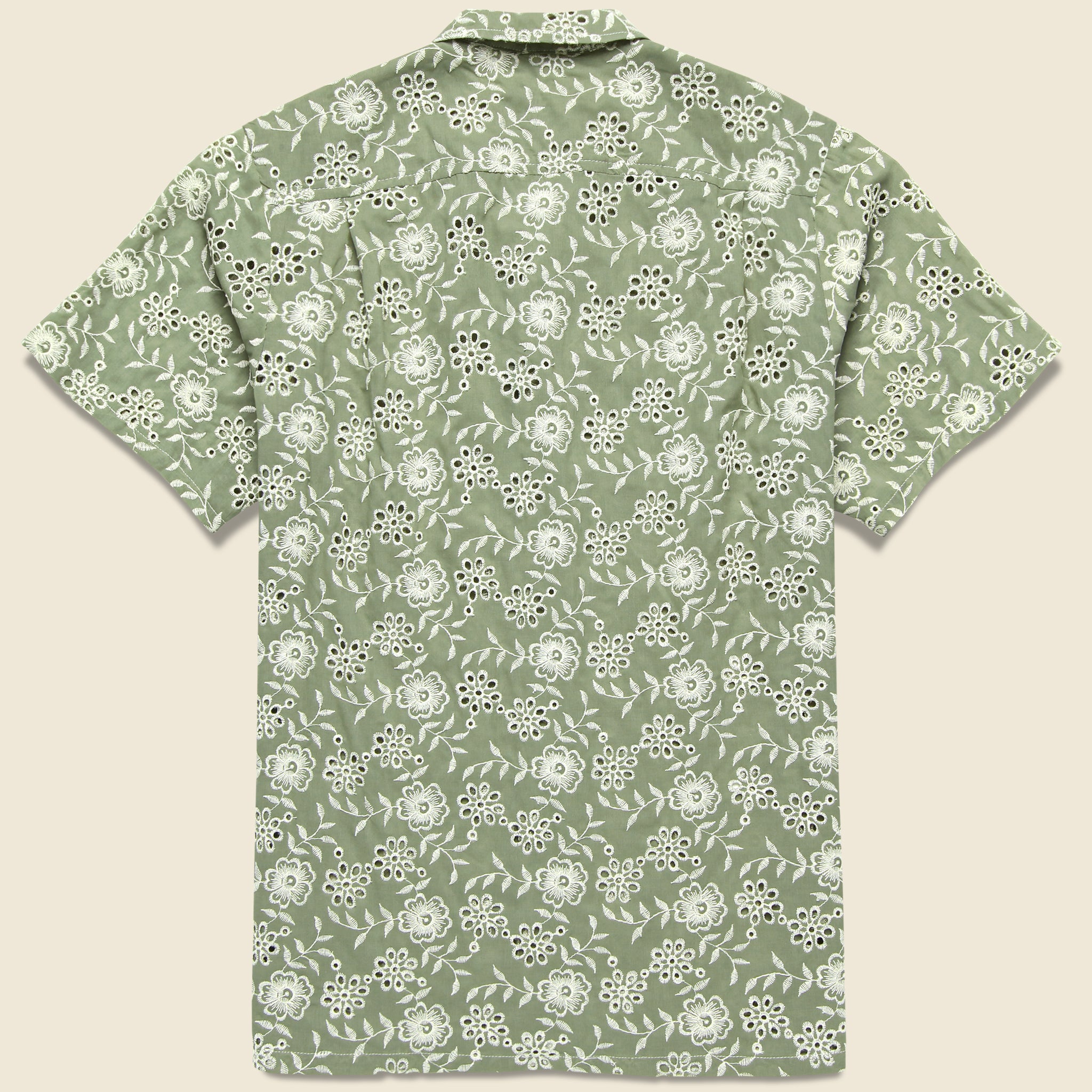 
                          Anglaise Camp Shirt - Sage - Bather - STAG Provisions - Tops - S/S Woven - Floral
                        