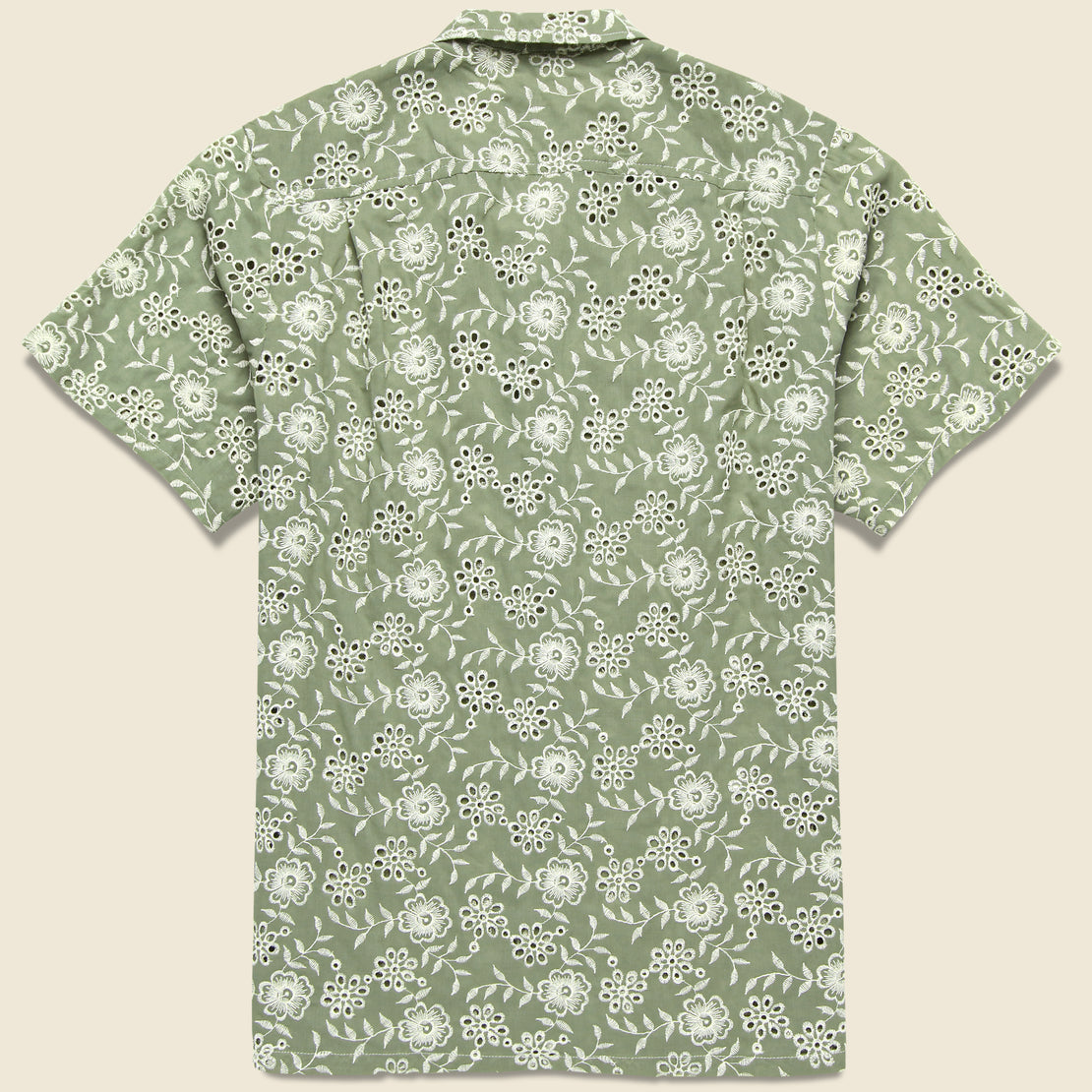 Anglaise Camp Shirt - Sage - Bather - STAG Provisions - Tops - S/S Woven - Floral