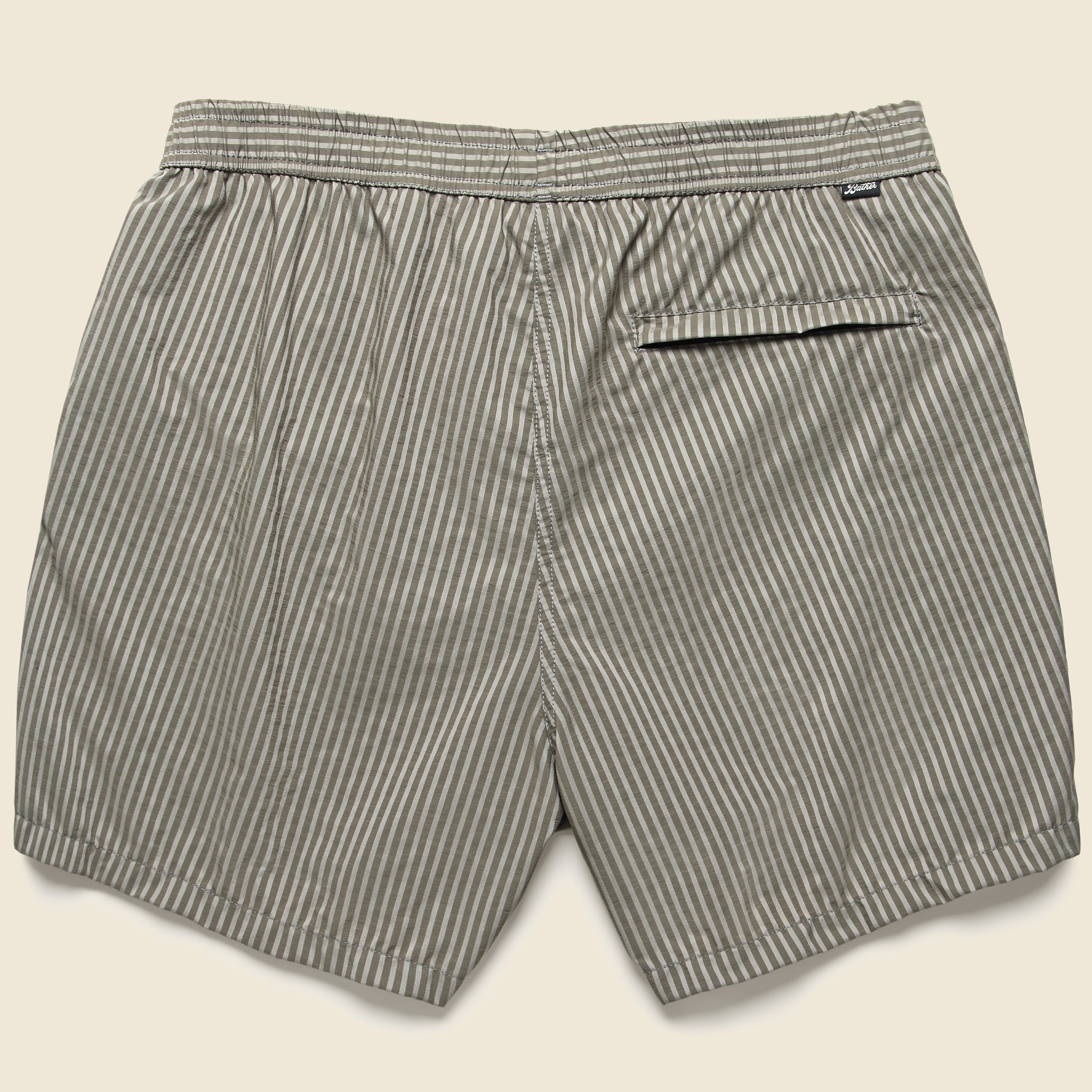 4.5" Seersucker Swim Trunks - Grey - Bather - STAG Provisions - Shorts - Swim