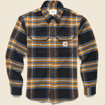 Hawkins Shirt - Hawkins Check Black/Prussian Blue - Carhartt WIP - STAG Provisions - Tops - L/S Woven - Plaid