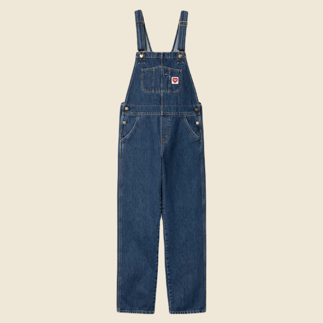 Carhartt WIP Nash Overall Straight - Blue Stone Washed