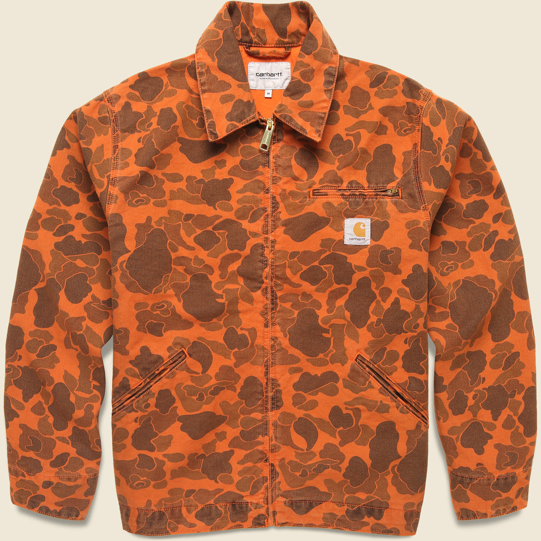 【新品】【CARHARTT WIP】DUCK DETROIT JACKET embroidered-carhartt-duck-